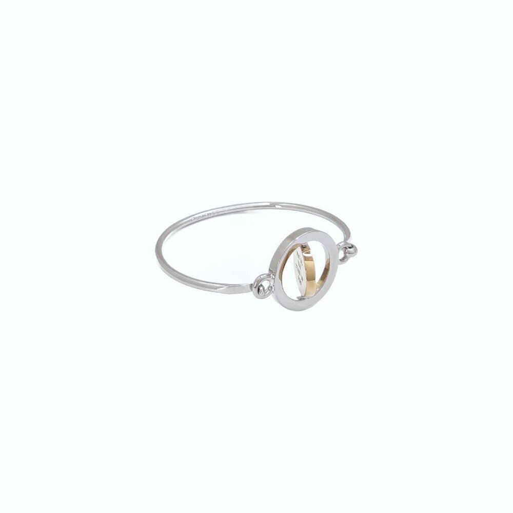 Carolee Up Arrow Silver Tone Double Sided Charm Bangle Bracelet - Picture 4 of 7